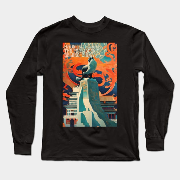 Haunted Places The Forbidden City Beijing China Long Sleeve T-Shirt by DanielLiamGill